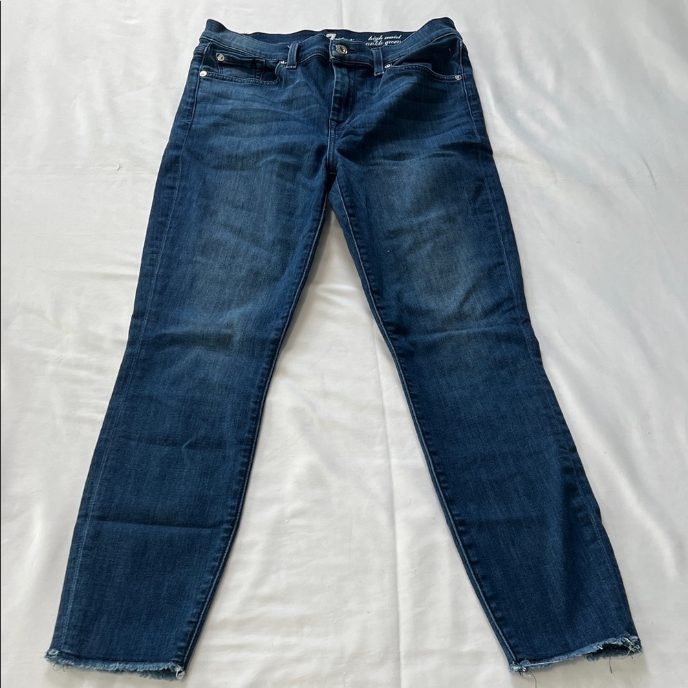 7 for All Mankind High Waist Ankle Gwenevere Jeans - Picture 2 of 6